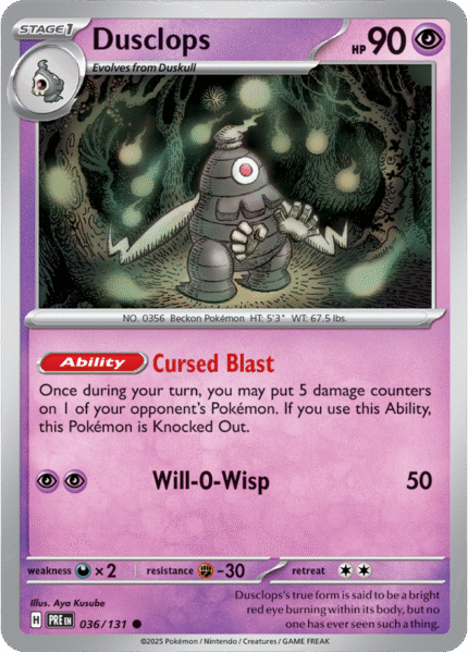 Dusclops 036/131 - Reverse Holo