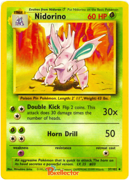 Nidorino 37/102 (1999-2000)