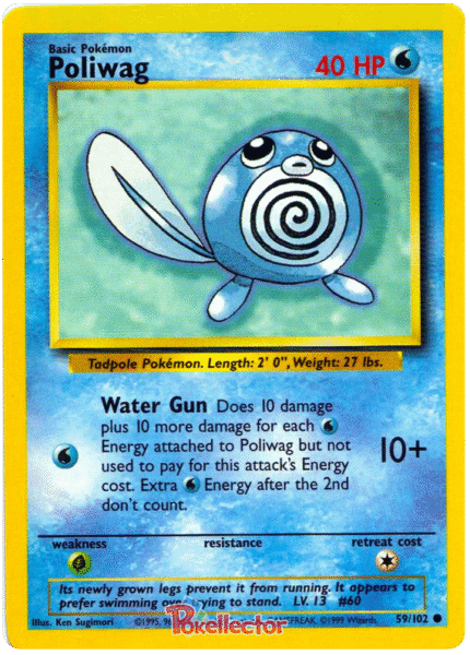 Poliwag 59/102 -  Shadowless