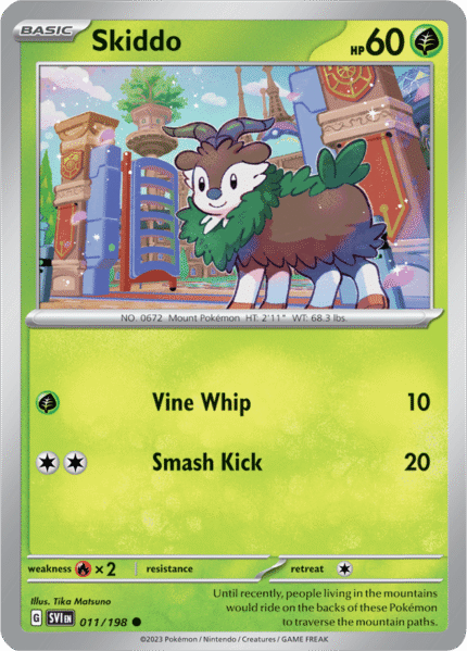 Skiddo 011/198 - Reverse Holo