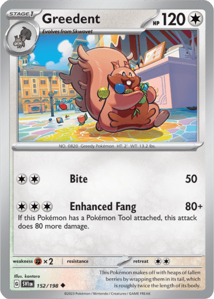 Greedent 152/198 - Reverse Holo