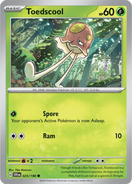 Toedscool 025/198 - Reverse Holo
