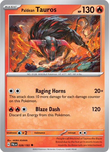 Paldean Tauros 028/193