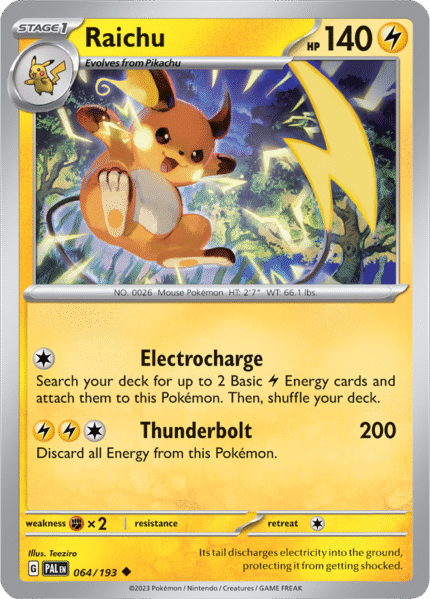 Raichu 064/193 - Reverse Holo