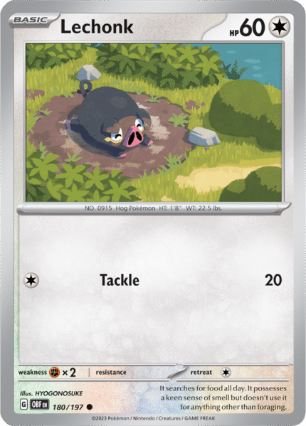 Lechonk 180/197 - Reverse Holo