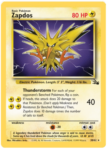 Zapdos 30/62 - LP