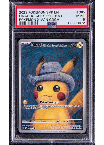 Pikachu with Grey Felt Hat Promo - PSA 9
