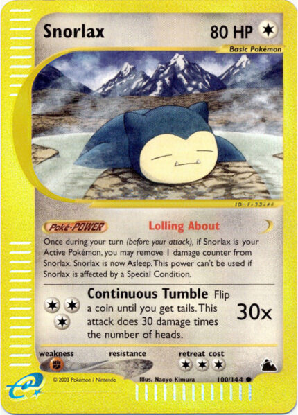 Snorlax 100/144 - Reverse Holo - MP
