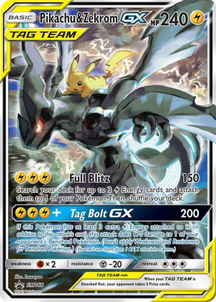 Pikachu & Zekrom GX 168
